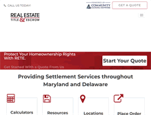 Tablet Screenshot of mdretitle.com